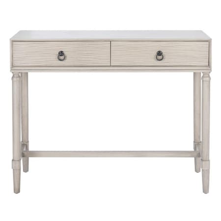 Safavieh Aliyah 2 Drawer Console Table, Greige CNS5729C